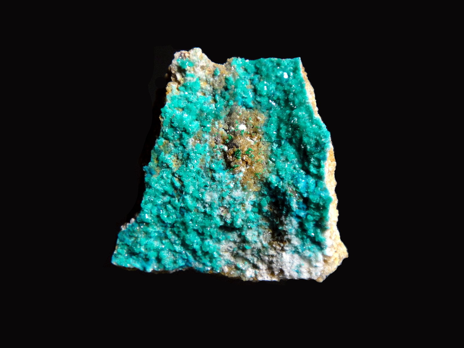 Kipushita, Pseudomalaquita, Veszelyita, Piromorfita
3 x 2 cm.
(Autor: Antonio P. López)