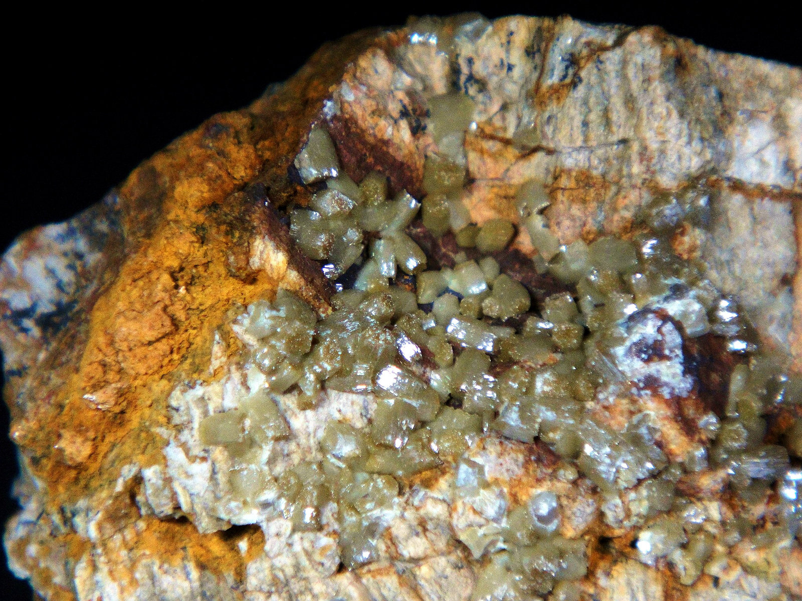 Vanadinita
Campo de visión 4 cm.
(Autor: Antonio P. López)