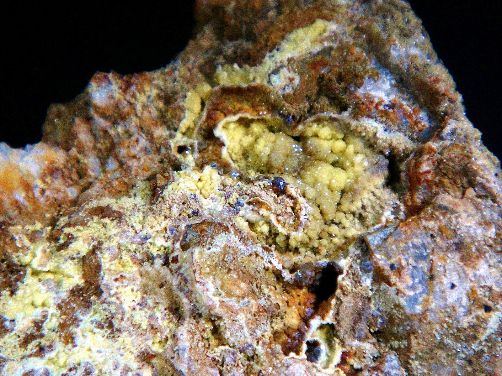 Vanadinita
Campo de visión 4 cm.
(Autor: Antonio P. López)