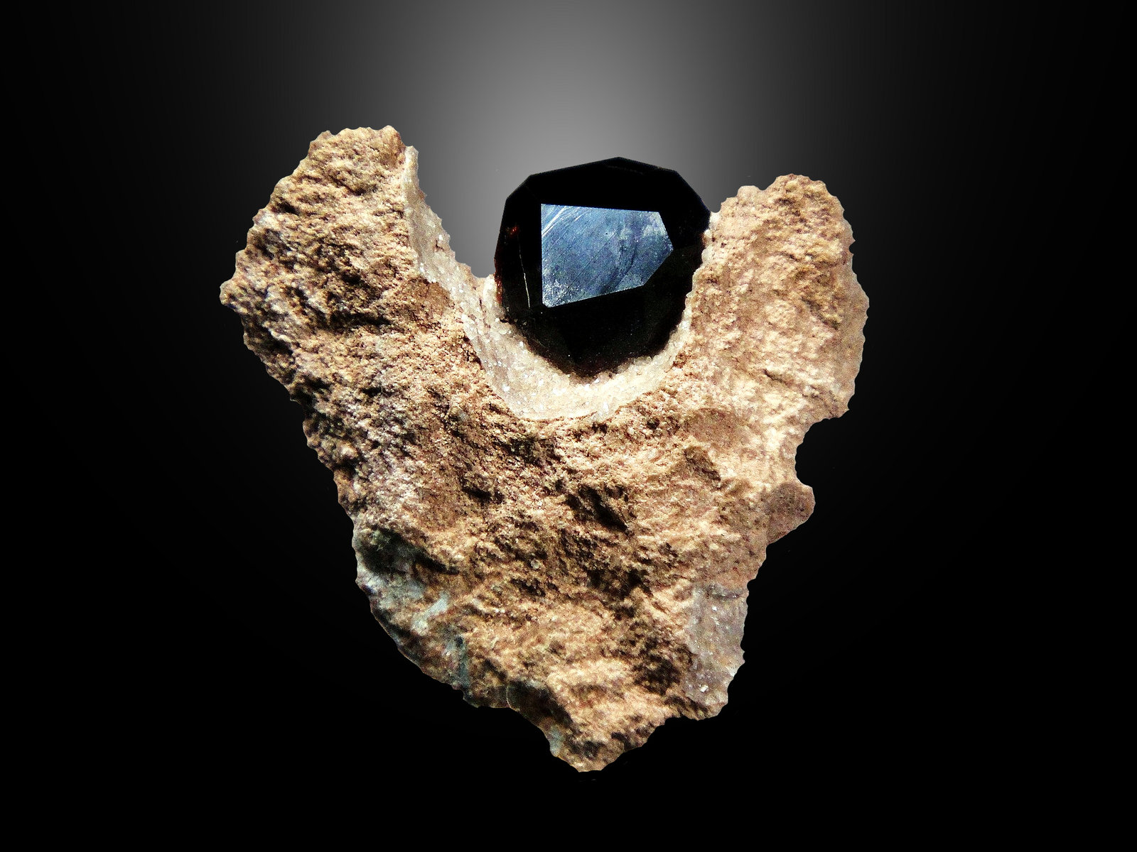 Almandino (Grupo Granate)
3 x 3 cm.
(Autor: Antonio P. López)