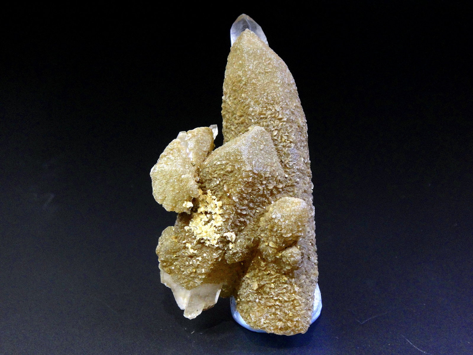 Cuarzo, Clorita (inclusiones), Siderita y Pirita
8 x 4 cm.
(Autor: Antonio P. López)