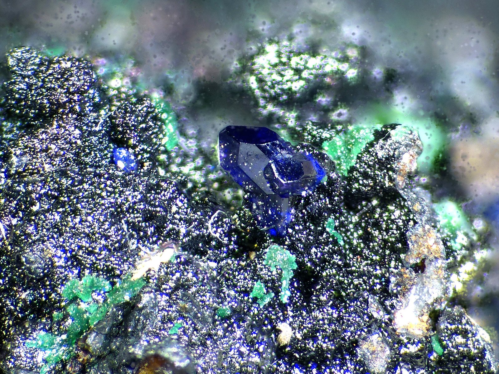 Azurita
c.v. 1 mm
(Autor: Javier Rodriguez)
