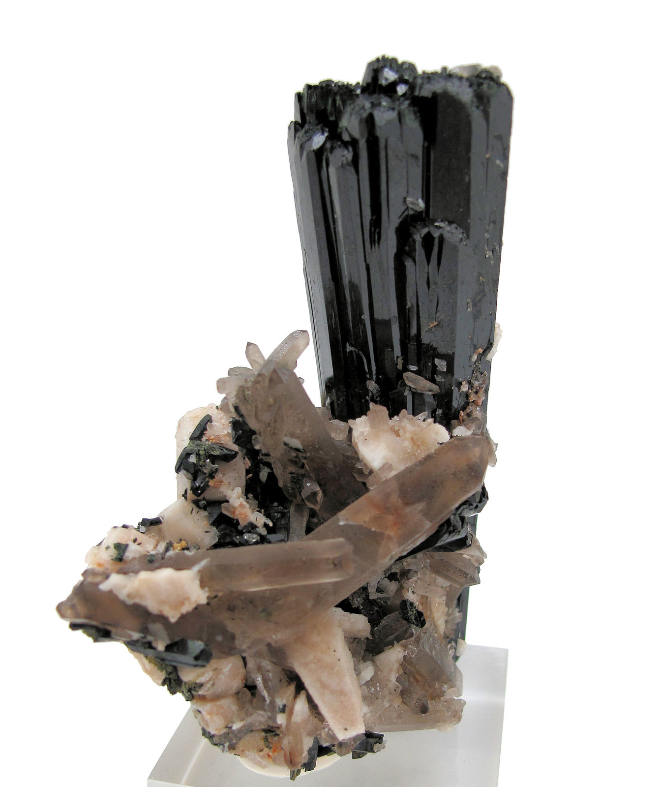 Aegirina, cuarzo, ortoclasa
79 mm x 61 mm. Cristal principal: 77 mm de altura,
(Autor: Carles Millan)