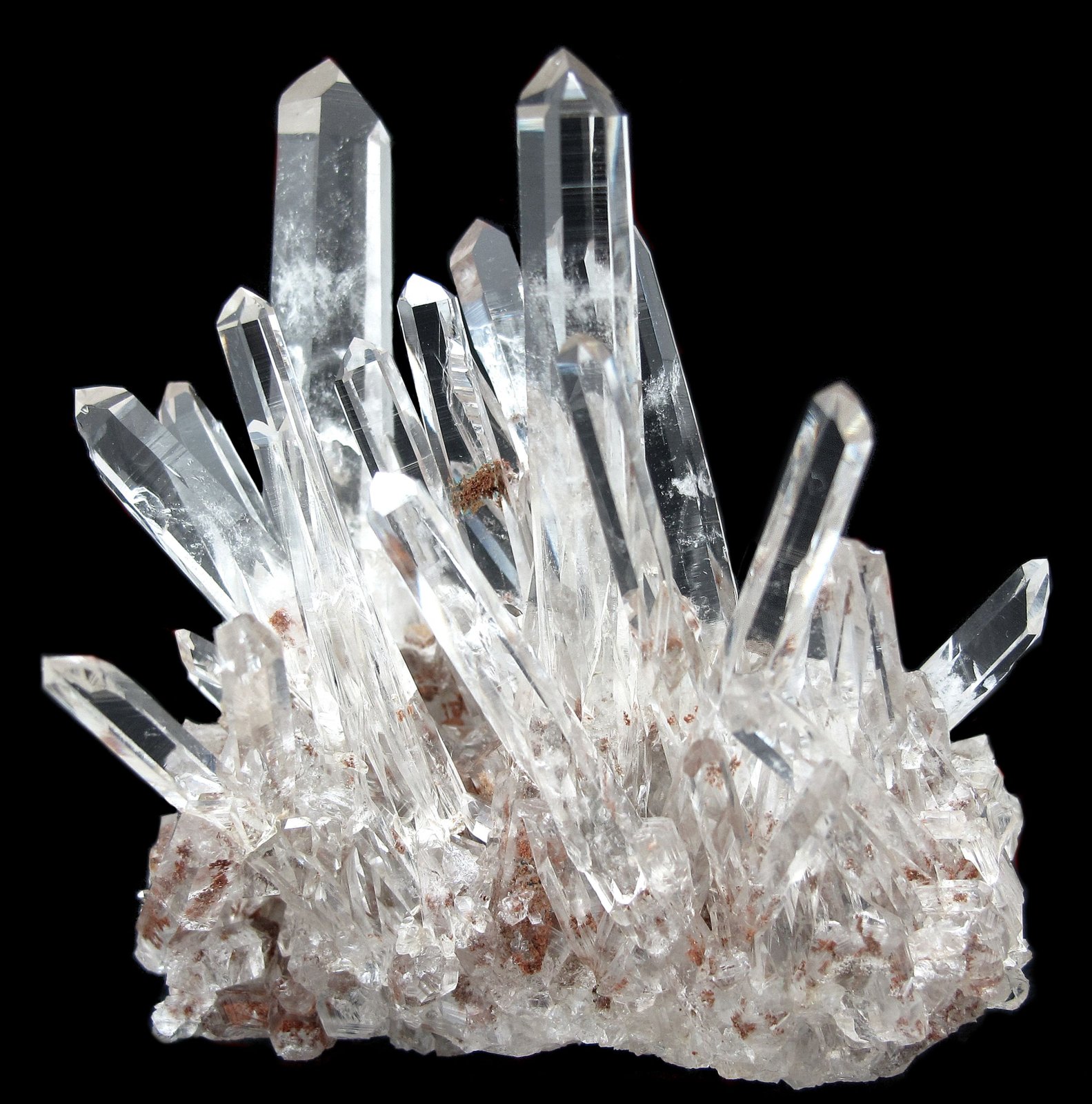 Cuarzo, Siderita
65mm x 63mm x 37mm. Cristal principal: 49mm de altura, 9mm de anchura
(Autor: Carles Millan)