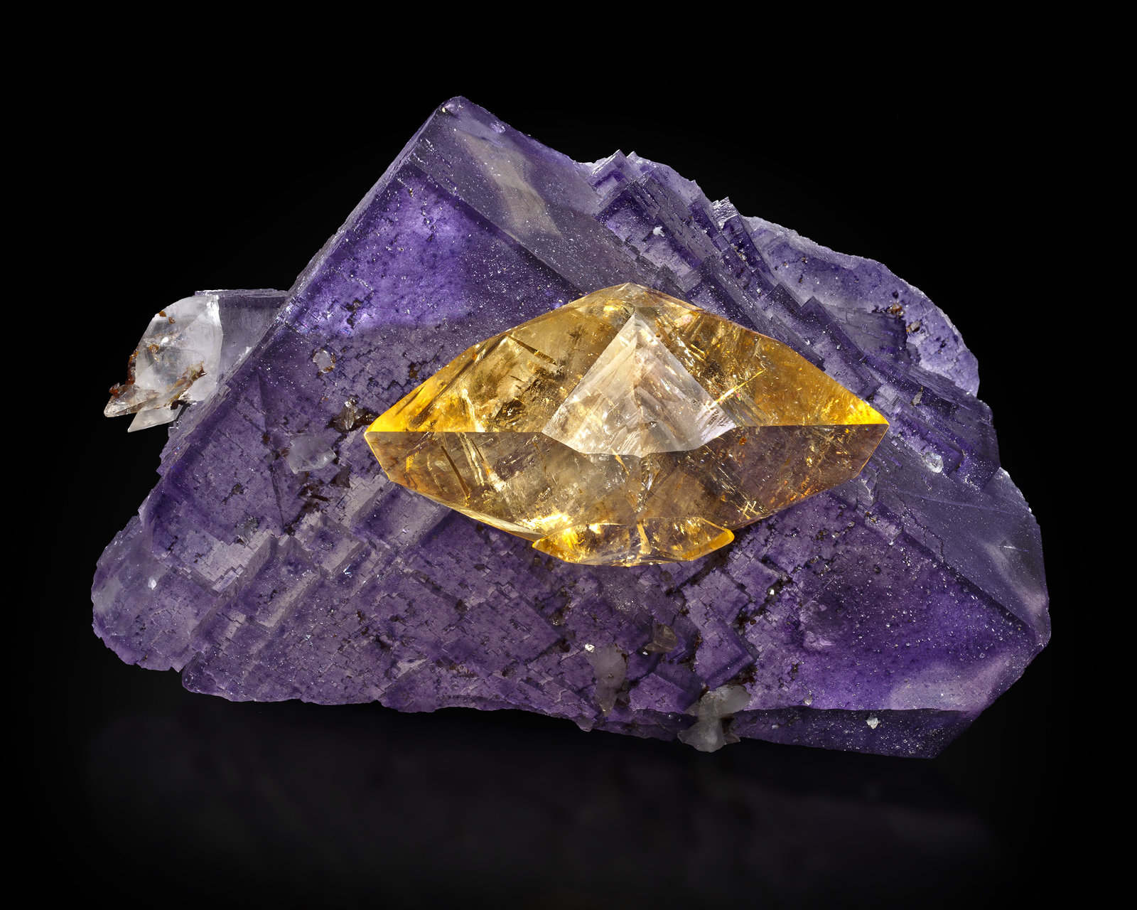 Calcita en Fluorita
18 x 12 x 11 cm
(Autor: Museo MIM)