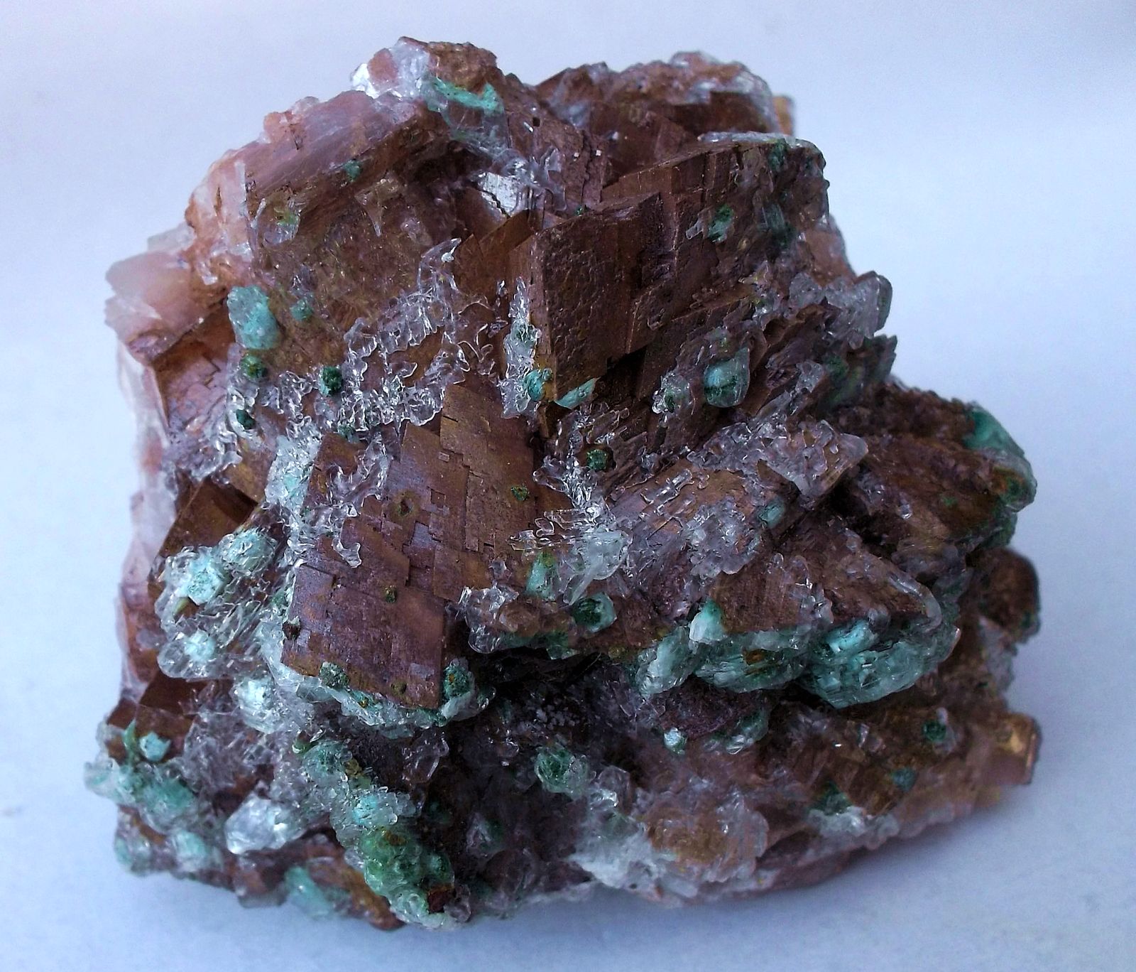 Rosasita, dolomita y yeso
6 x 4 cm
(Autor: Cristalino)