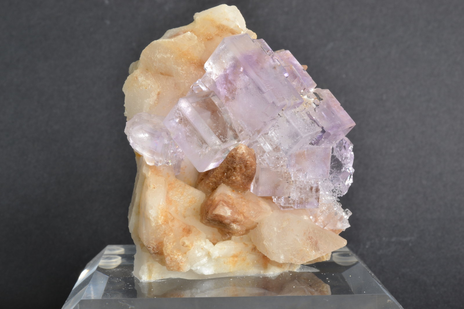 Fluorita, Calcita
6 x 5 x 4 cm
(Autor: Raúl S. Llorente)