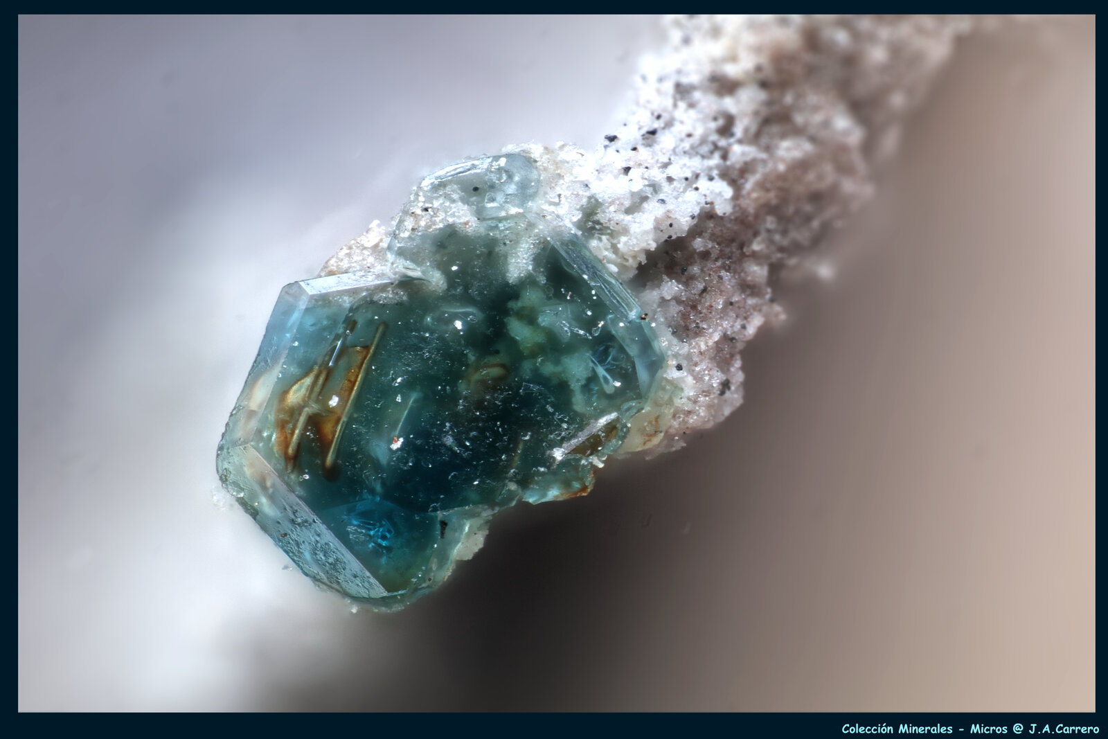 Chayesita
Volcán de Cancarix, Sierra de las Cabras, Cancarix, Hellín, Comarca Campos de Hellín, Albacete, Castilla-La Mancha, España
FoV: 1,5 x 1,1 mm
(Autor: Jose Angel Carrero)