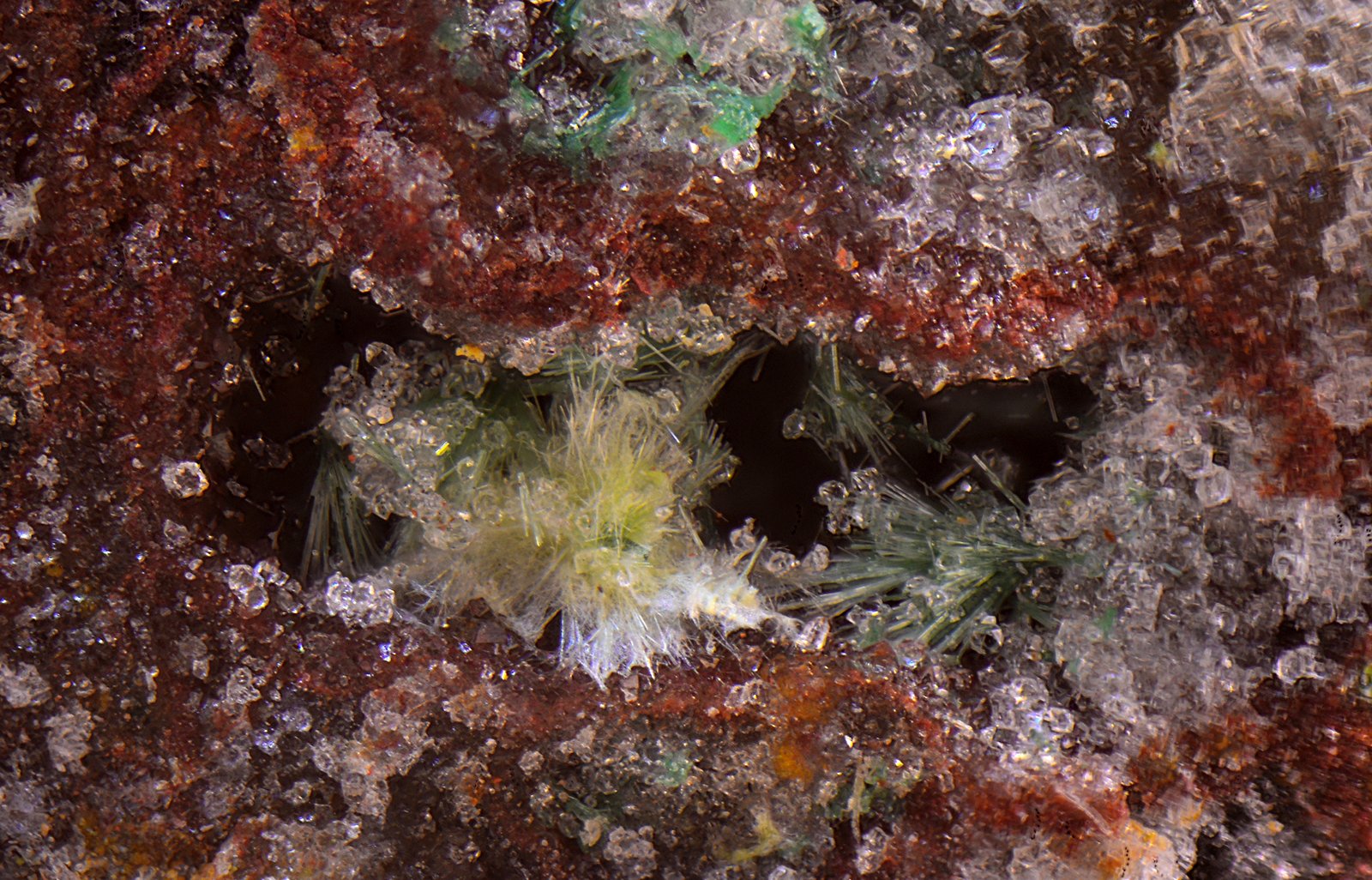 Agardita-(Y)
Campo de visión de 2 mm.
(Autor: Antonio Carmona)