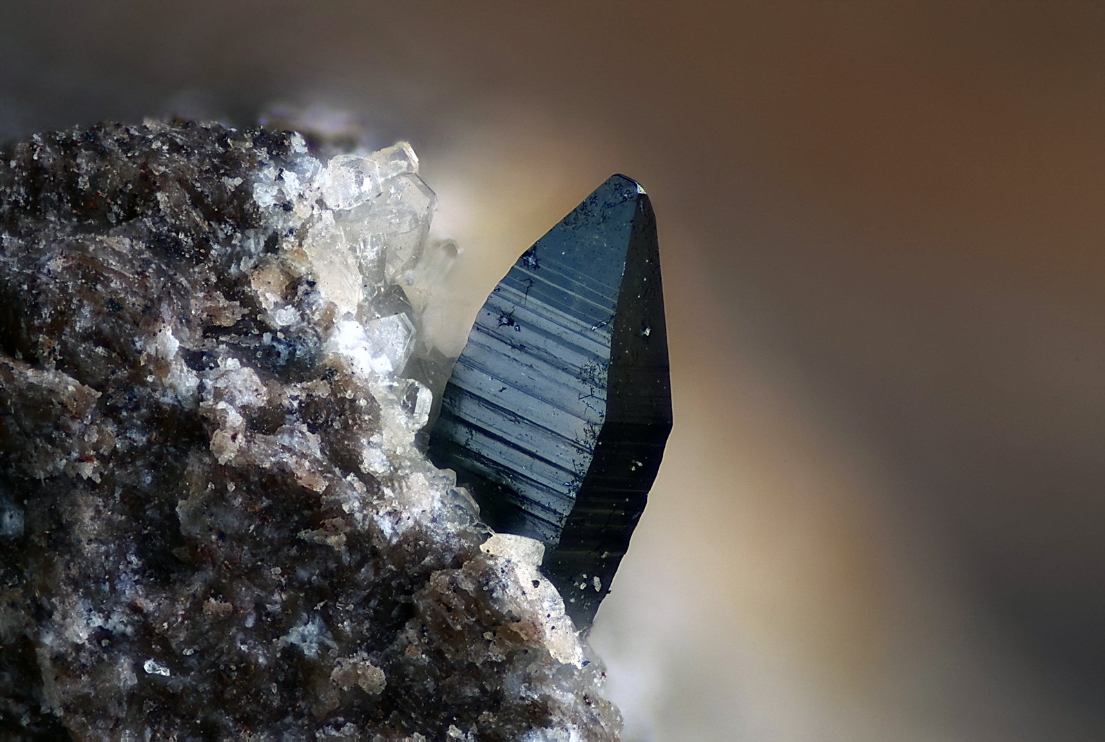 Anatasa, Albita.
Campo de visión 2 mm.
(Autor: Juan Miguel)