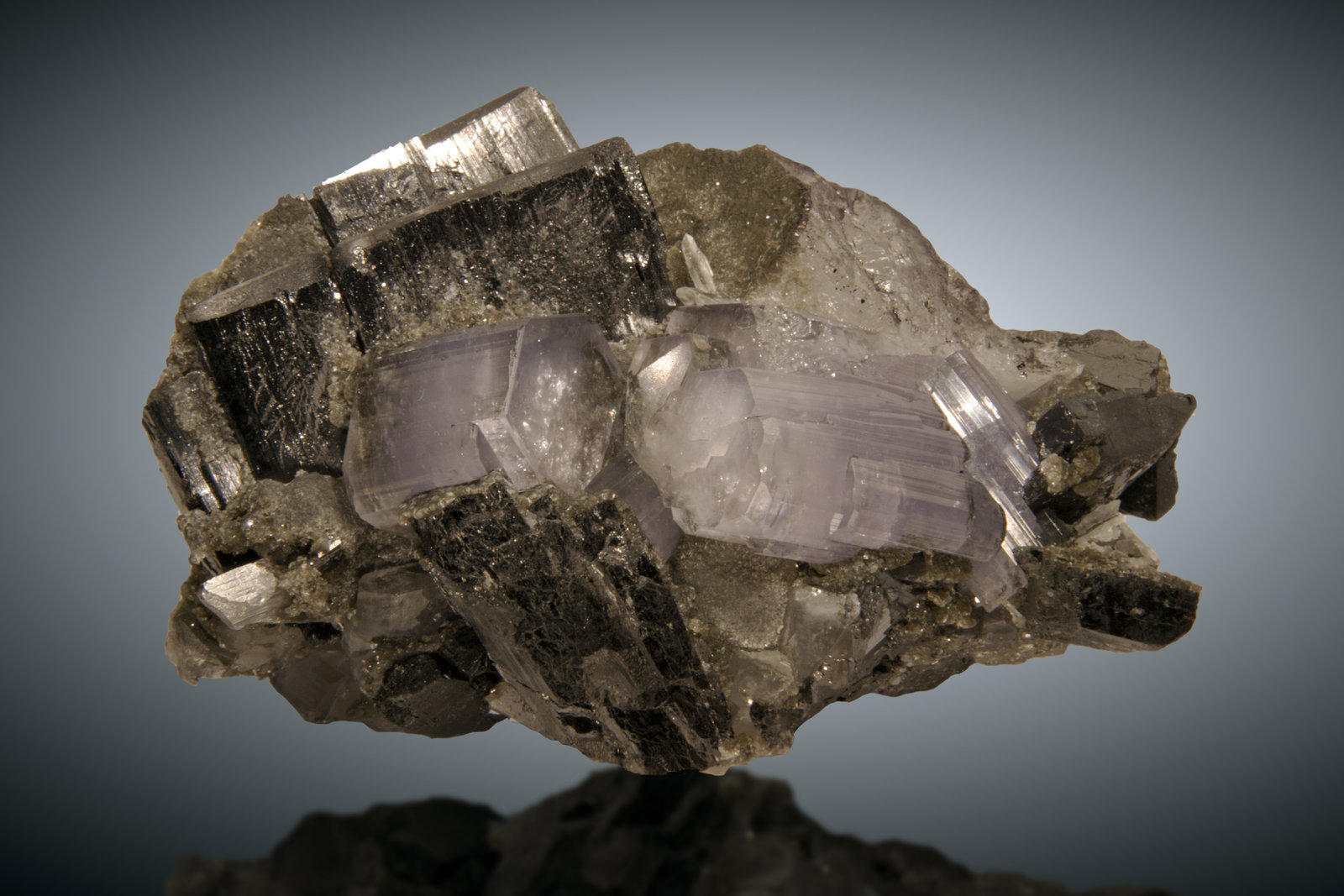 Fluorapatito, Ferberita
11 x 6.5cm
(Autor: Raul Vancouver)