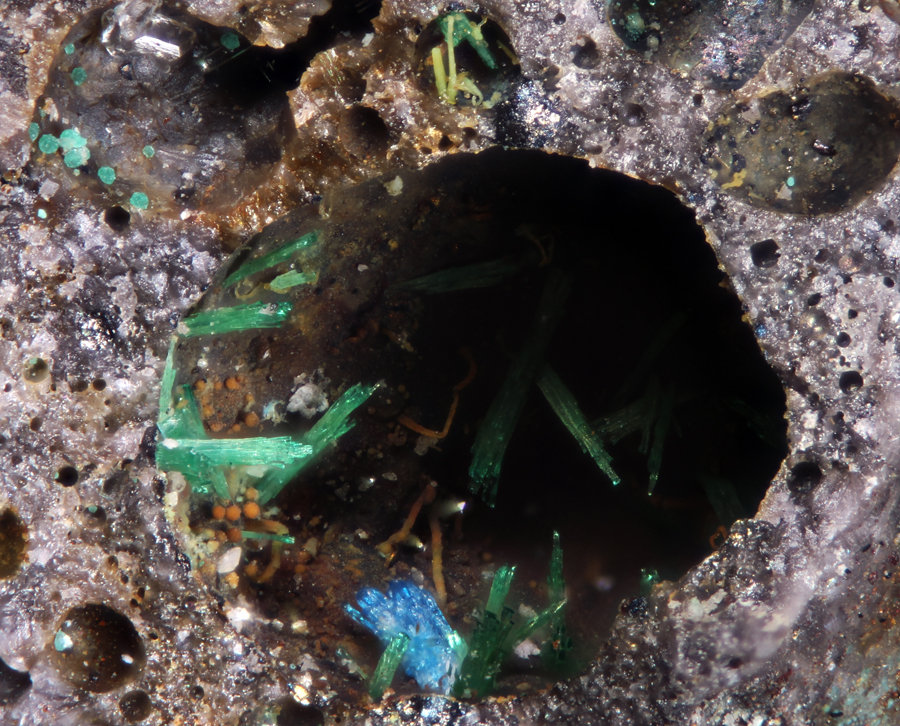 Brochantita
Encuadre de 2,84mm
(Autor: Oscar Fernandez)