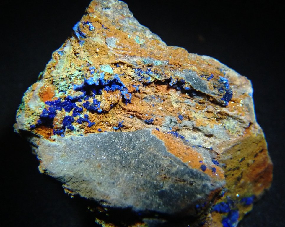 Azurita.
40x35 mm.
(Autor: Jesus Franquesa Baucells)