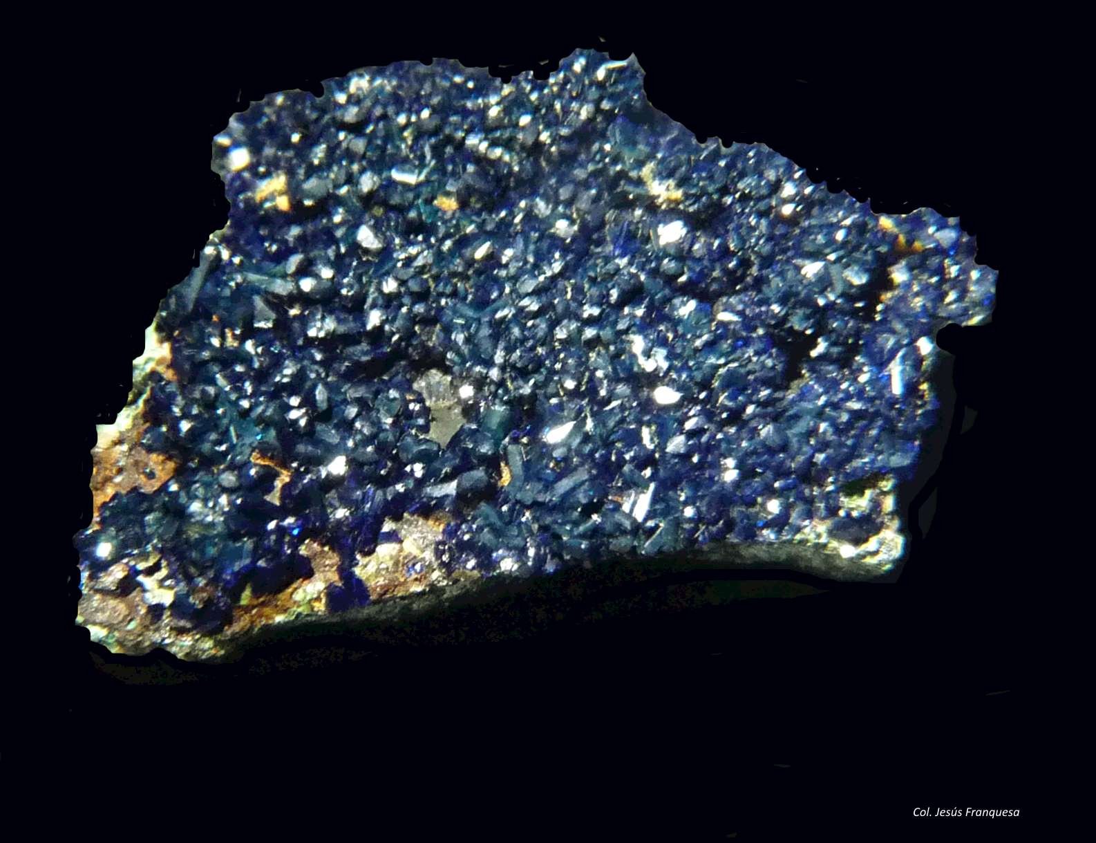 Azurita.
28x23 mm.
(Autor: Jesus Franquesa Baucells)