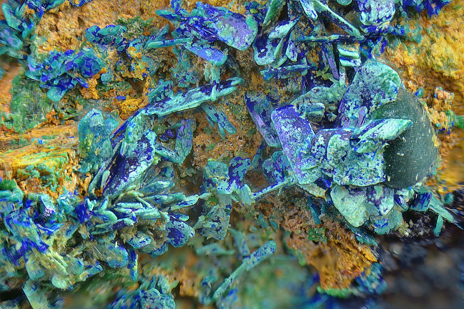 Azurita
Campo de visión de 5 mm.
(Autor: Antonio Carmona)