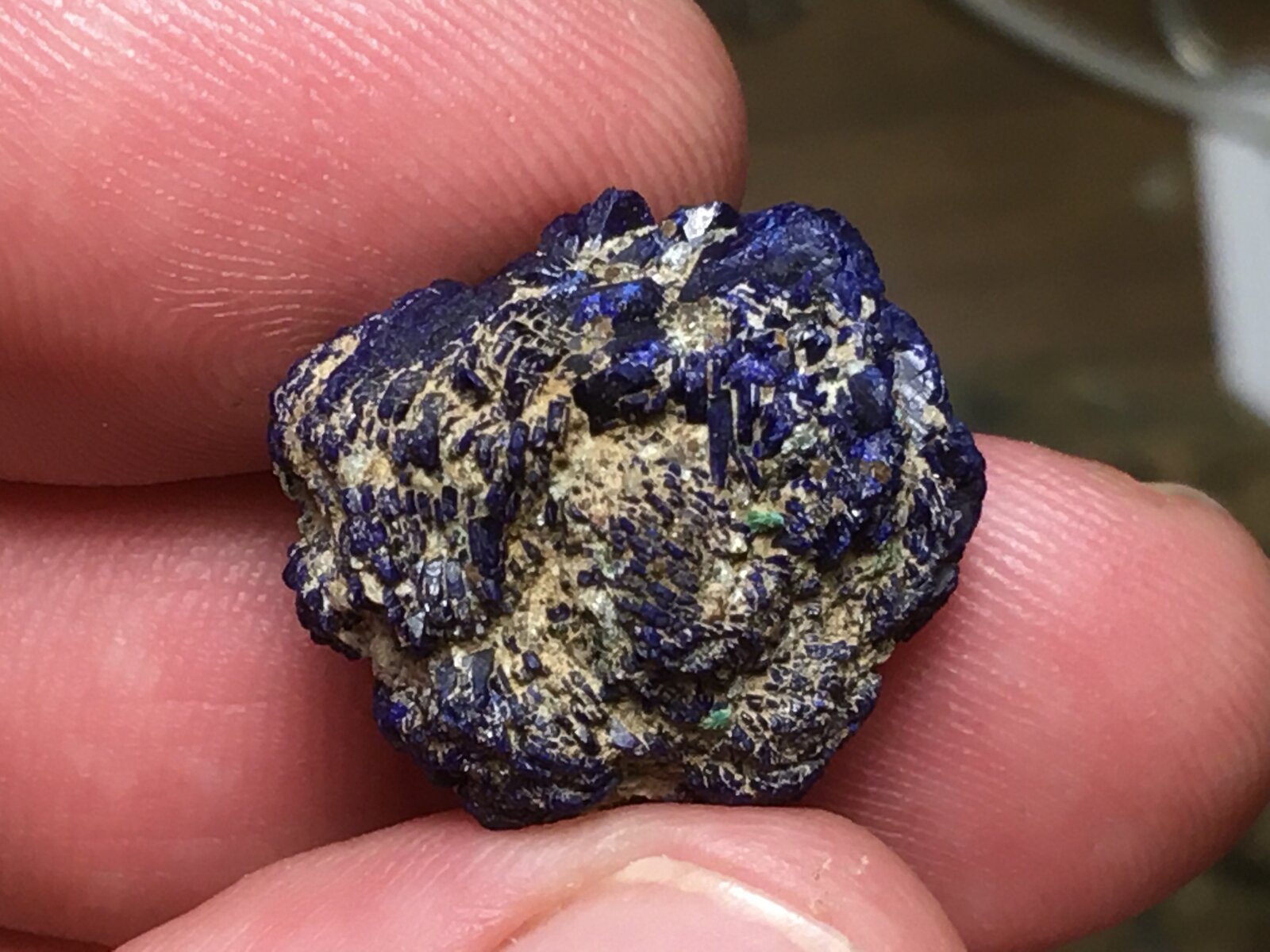 Azurita
2 cm diámetro
(Autor: Matias Raja)