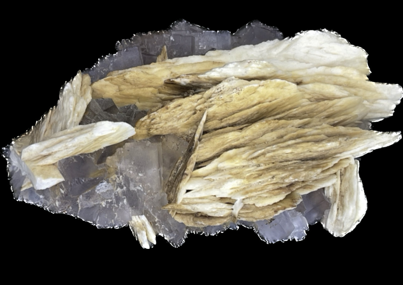 Fluorita y Barita
12x8cm
(Autor: castrominerals)