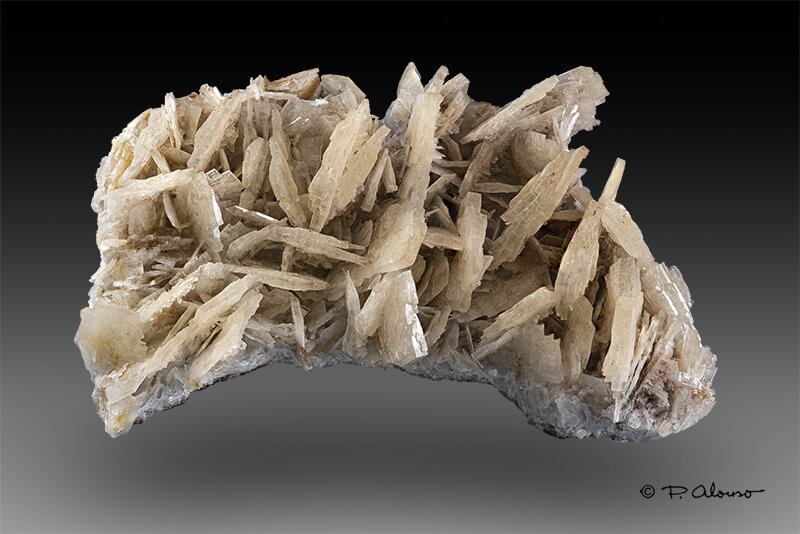 Barita
Labores subterráneas de La Raja, Concesión La Beltraneja, Minas del Cortijuelo, Bacares, Comarca Valle del Almanzora, Almería, Andalucía, España
10cm x 6cm x 3cm
(Autor: Pere Alonso)