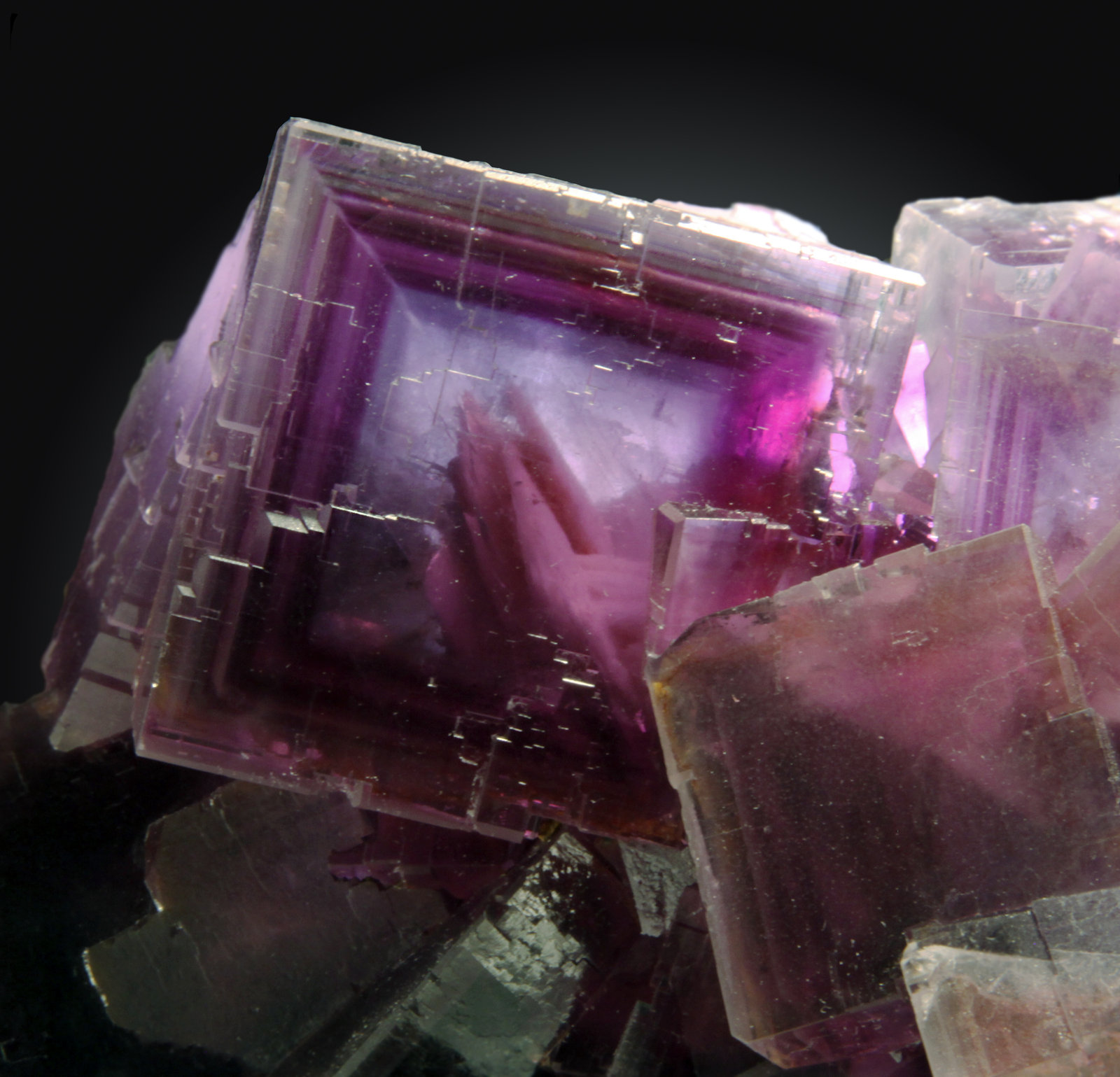 Fluorita, Barita
16x9cm, cristales hasta 5cm de arista
(Autor: Raul Vancouver)