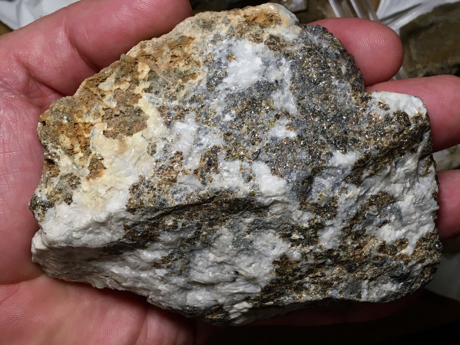Esfalerita, Dolomita
Minas del Cerro del Toro, Cerro del Toro, Motril, Municipio Motril, Comarca Costa Granadina, Granada, Andalucía, España
12 x 9 cm
(Autor: Matias Raja)