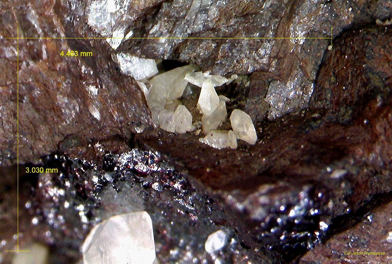 Calcita y Hematites.
4´463 x 3´030 mm.
(Autor: Jesus Franquesa Baucells)