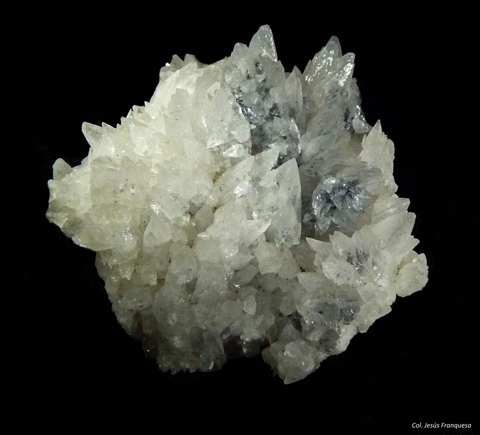 Calcita y Galena.
50x45 mm.
(Autor: Jesus Franquesa Baucells)