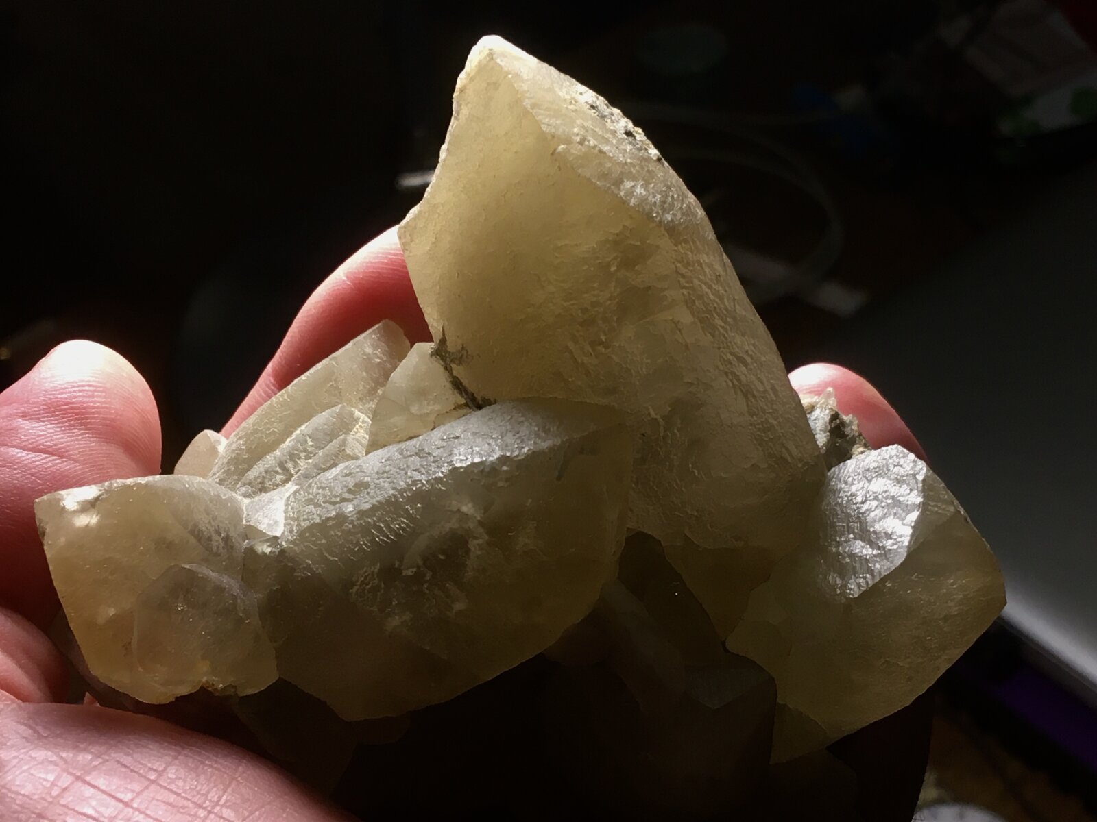 Calcita
Ojós, Comarca Valle de Ricote, Región de Murcia (Murcia), España
10 x 6 cm, cristal mayor 55 mm
(Autor: Matias Raja)