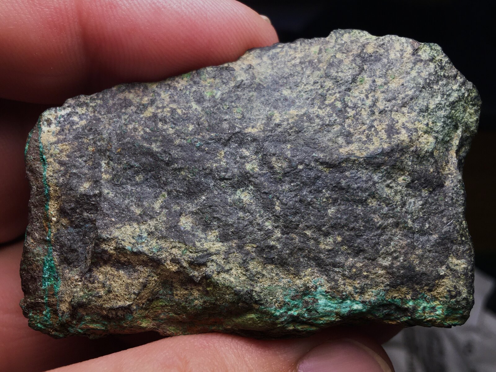Calcocita
Minas de cobre del Cabezo de las Fuentes (Cabezo de la Mina), Sierra de Orihuela, Santomera, Comarca Huerta de Murcia, Región de Murcia (Murcia), España
7 x 4.5 cm
(Autor: Matias Raja)