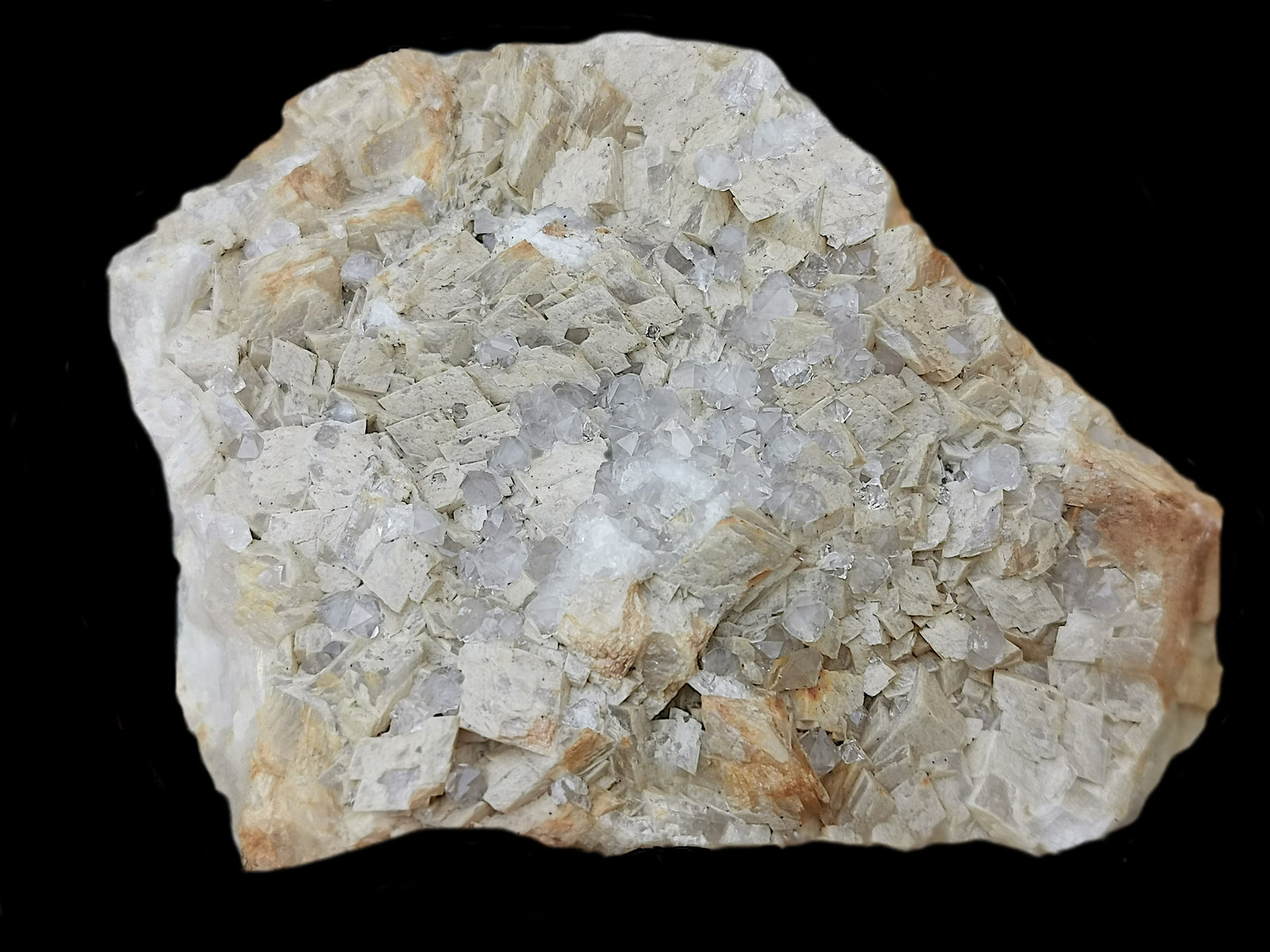 Dolomita y Cuarzo (variedad hialino)
102x92x53 mm
(Autor: Antonio Carmona)