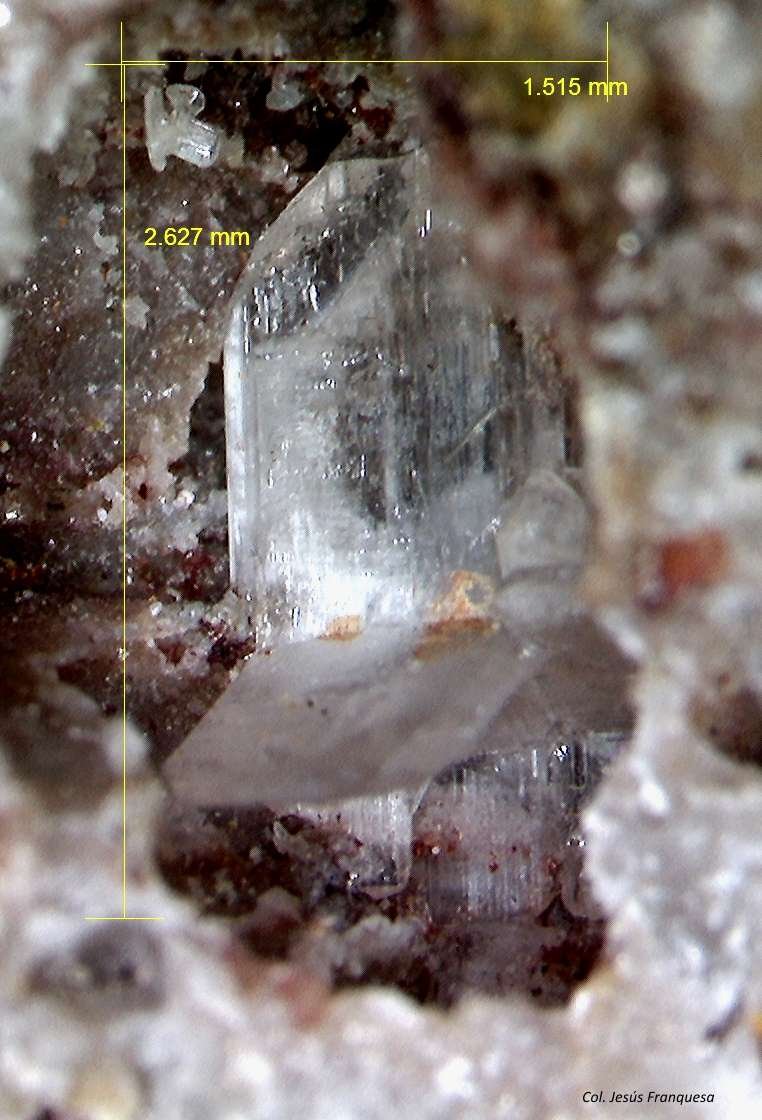 Cerusita.
2´627 x 1´515 mm.
(Autor: Jesus Franquesa Baucells)