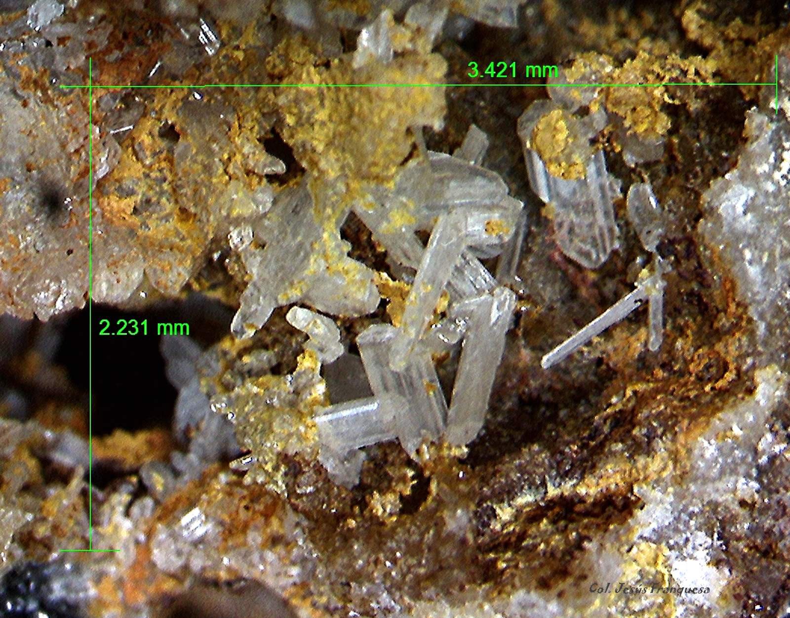 Cerusita.
3´421 x 2´231 mm.
(Autor: Jesus Franquesa Baucells)