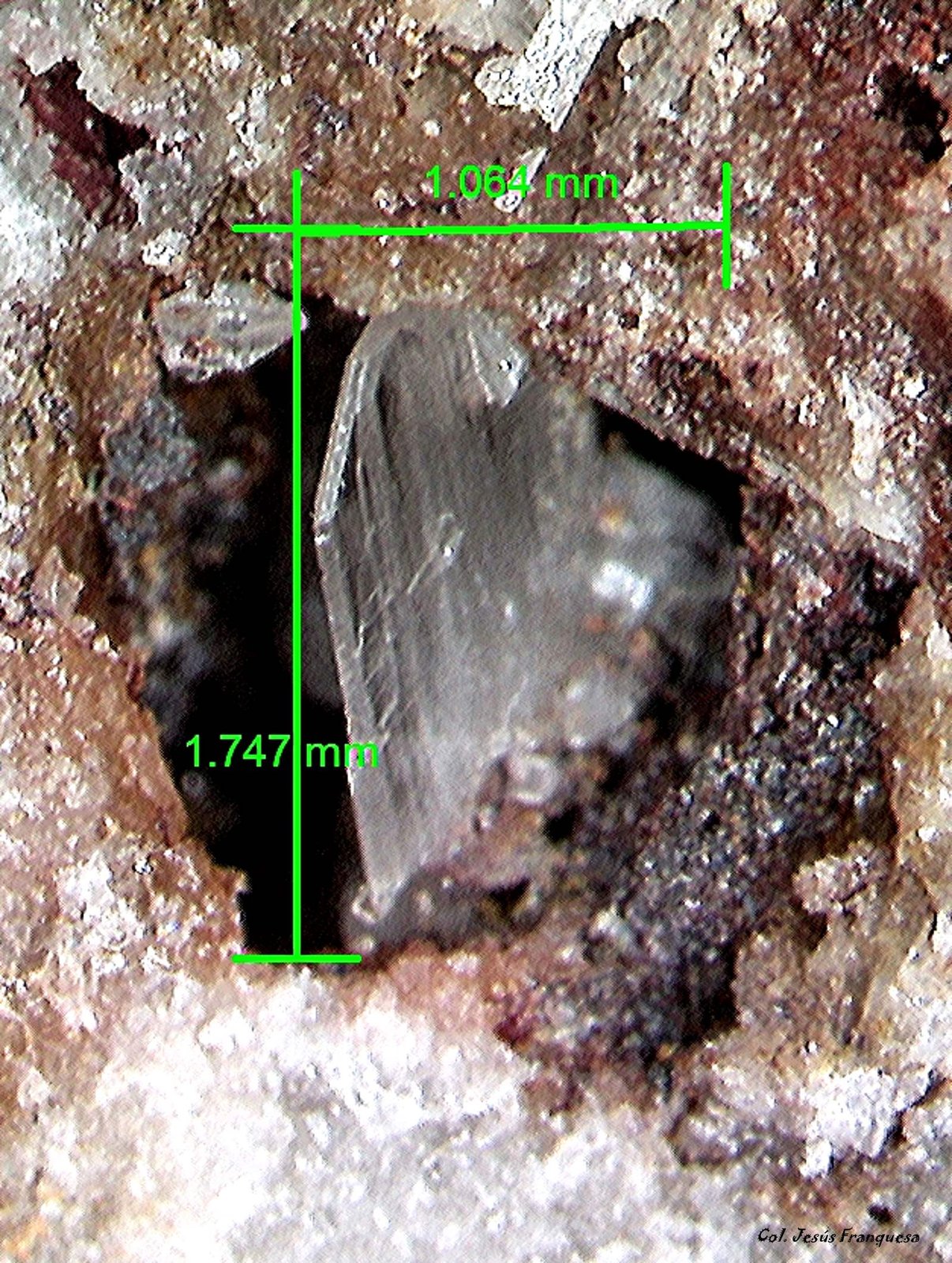 Cerusita.
1´747 x 1´064 mm.
(Autor: Jesus Franquesa Baucells)