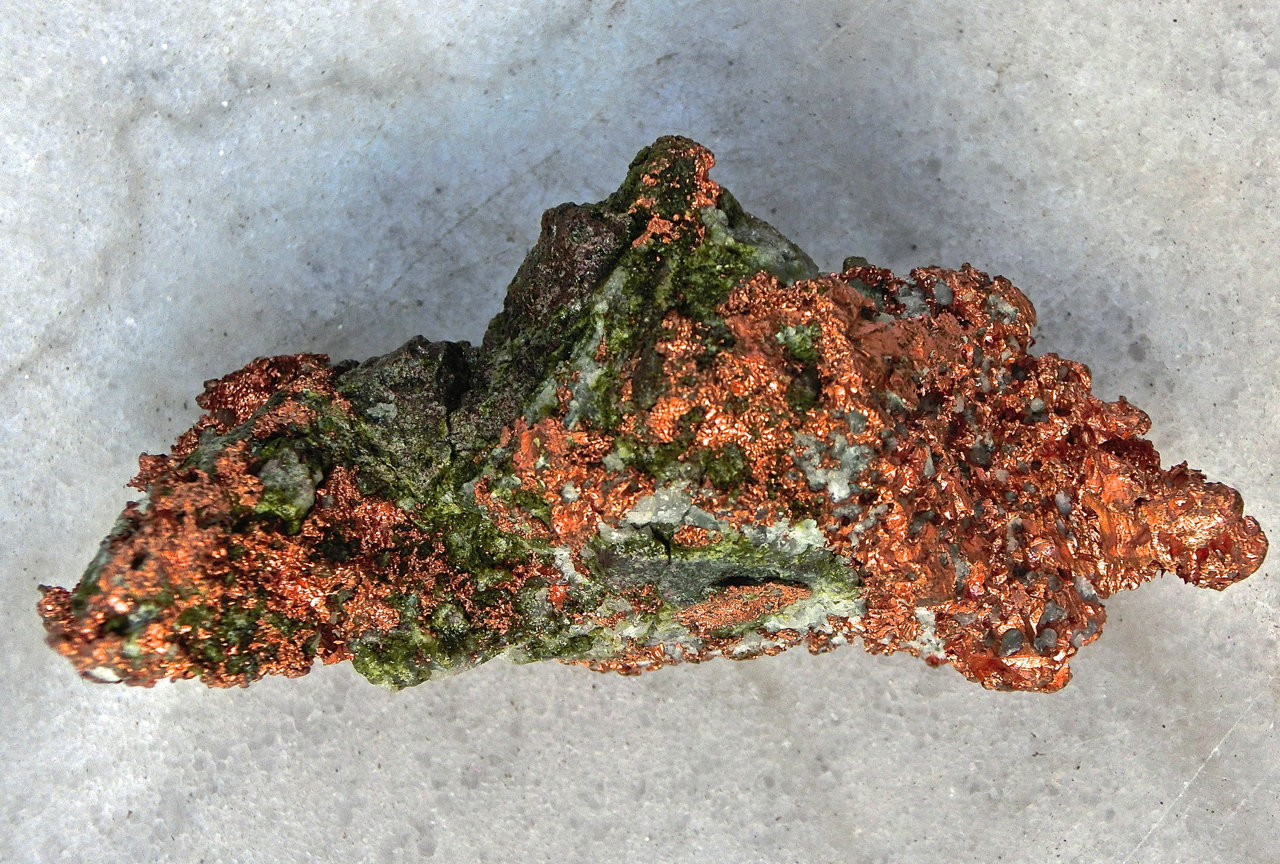 Cobre y epidota
9 x 4 x 4 cm
(Autor: María Jesús M.)
