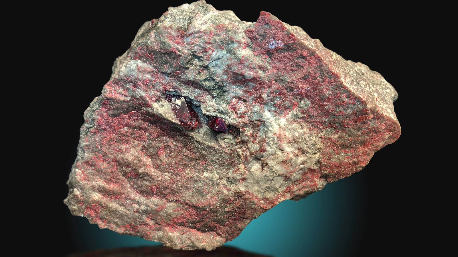 Cinabrio
15x11cm, cristales 2.1 y 1cm respectivamente
(Autor: Raul Vancouver)