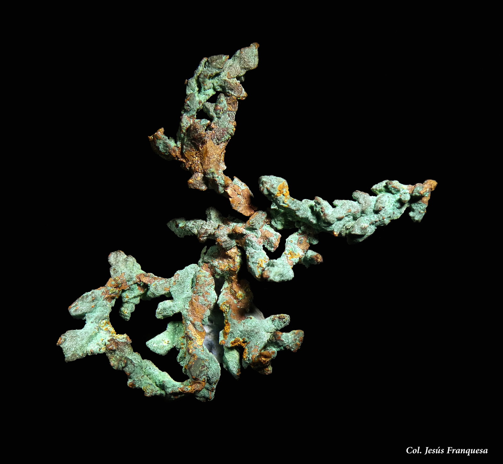 Cobre.
30x30 mm
(Autor: Jesus Franquesa Baucells)