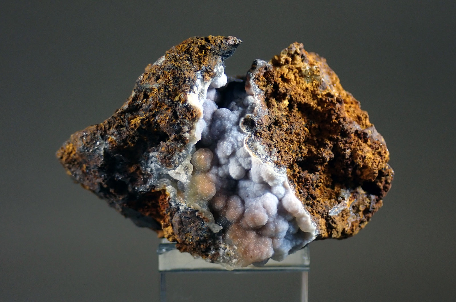 Cuarzo (variedad Calcedonia)
Medida: 5,4 x 3,6 x 3,2 cms
(Autor: Joan Martinez Bruguera)
