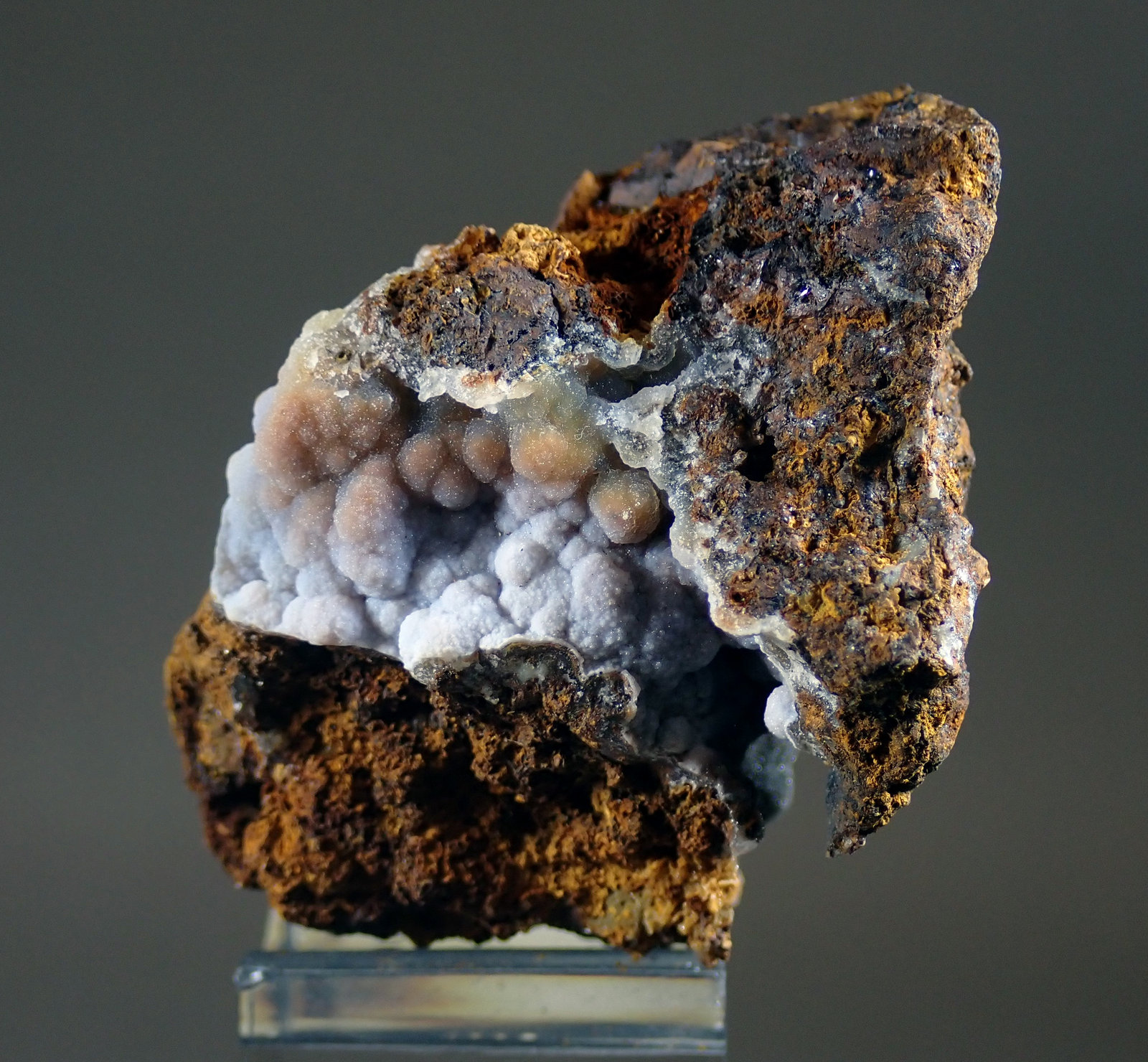 Cuarzo (variedad Calcedonia)
Medida: 5,4 x 3,6 x 3,2 cms
(Autor: Joan Martinez Bruguera)