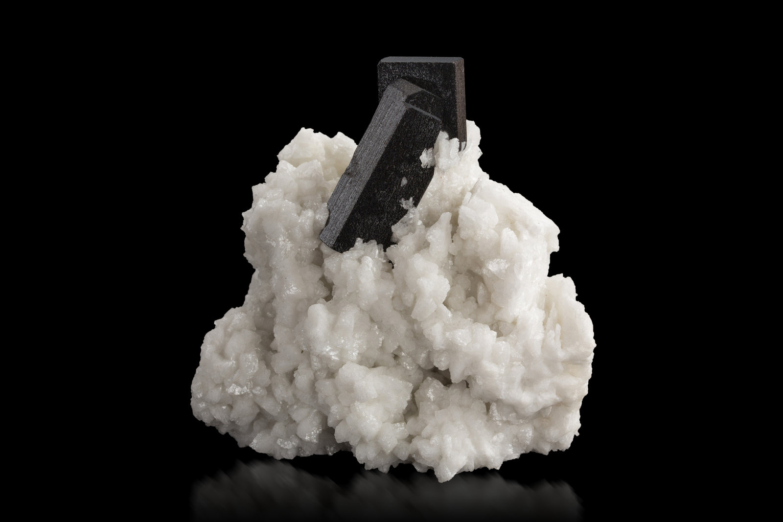 Columbita-(Fe) con Albita
8 x 6.5 x 8 cm / cristal principal: 4 cm
(Autor: Museo MIM)