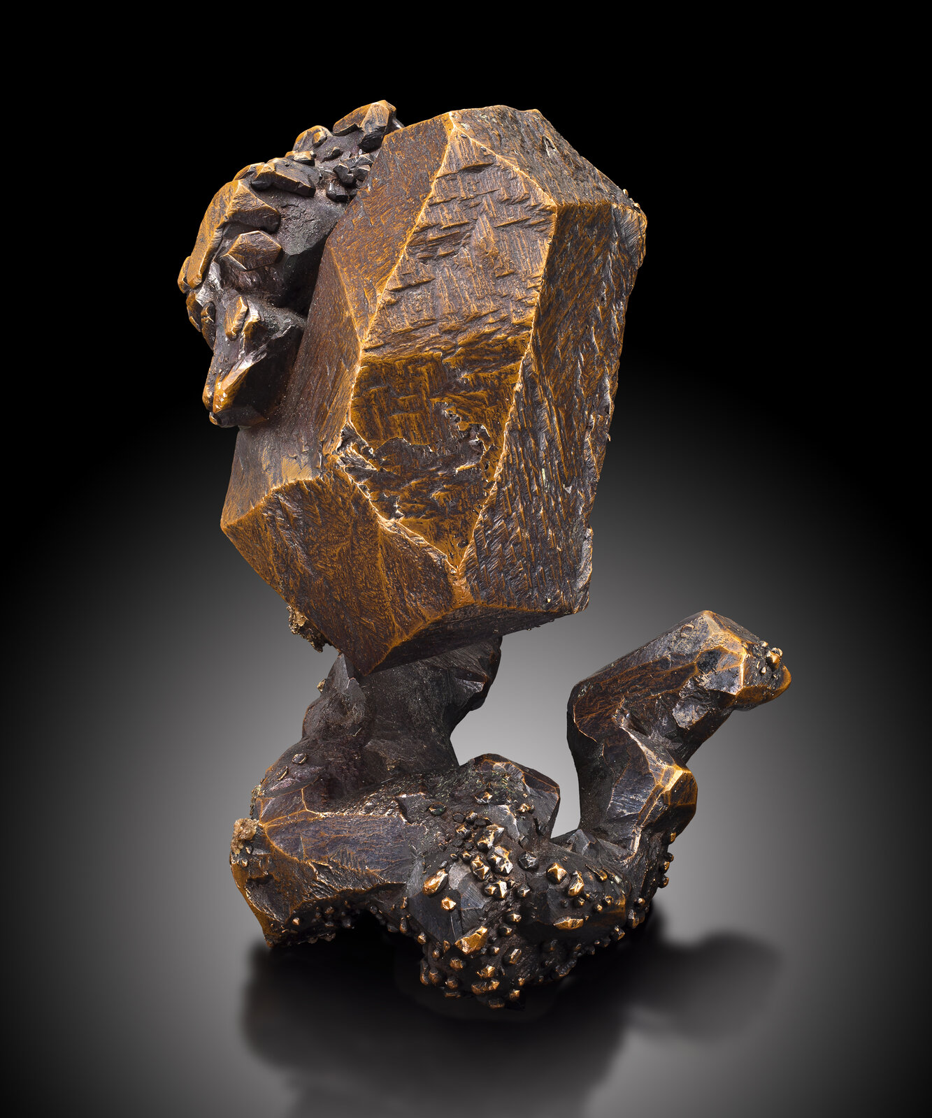 Cobre
Condado Keweenaw, Michigan, USA
7 x 6 x 8 cm / Cristal principal: 5.4 cm
(Autor: Museo mim)