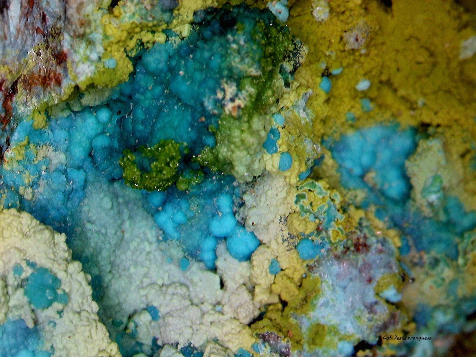 Crisocola y Duftita.
3´606 x 2´774 mm.
(Autor: Jesus Franquesa Baucells)