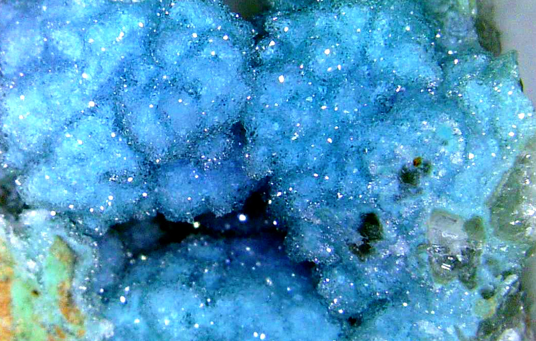 Crisocola
Campo de visión 3 cm.
(Autor: Antonio P. López)