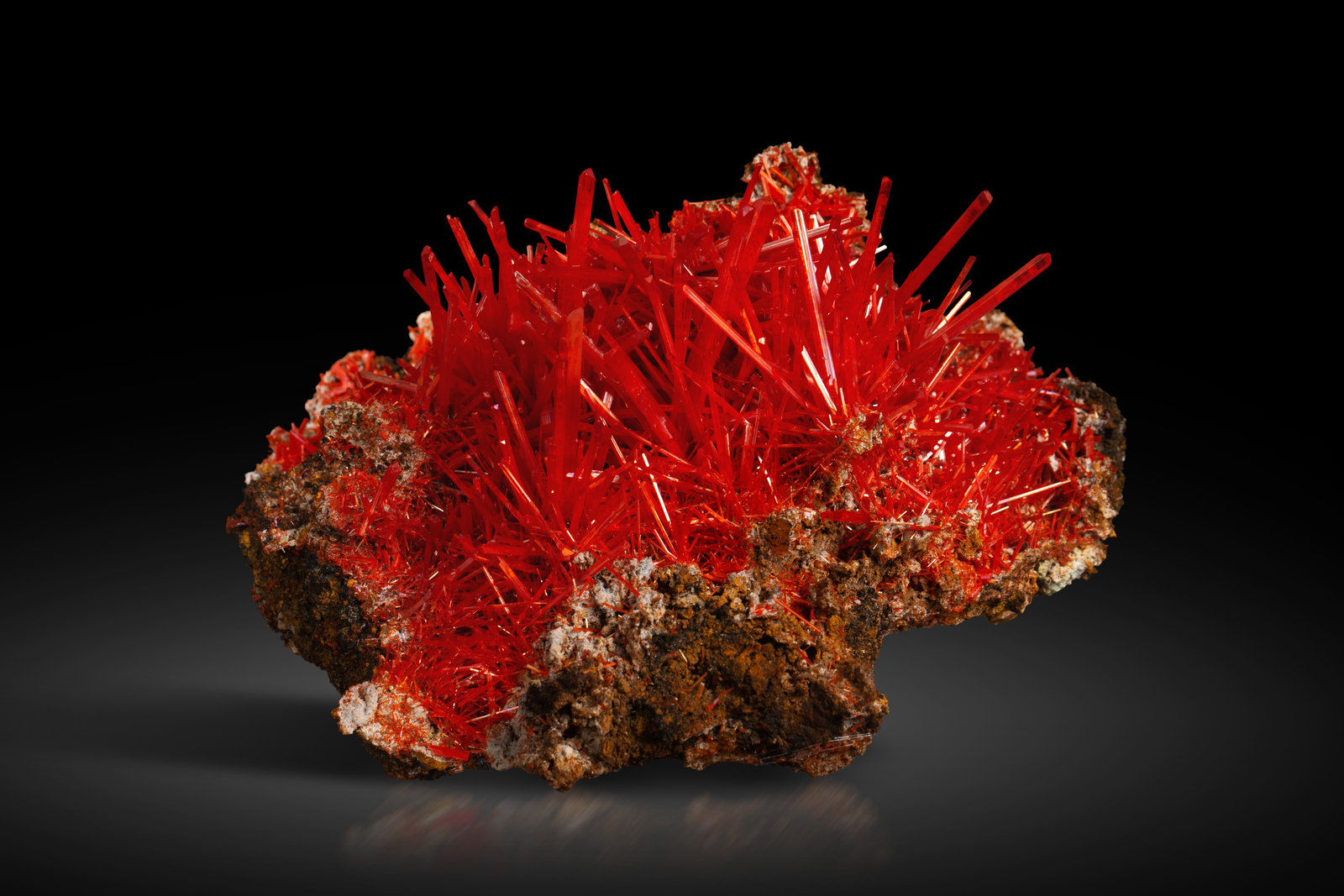 Crocoíta
16 x 13 x 10 cm / cristal principal: 4.5 cm
(Autor: Museo MIM)
