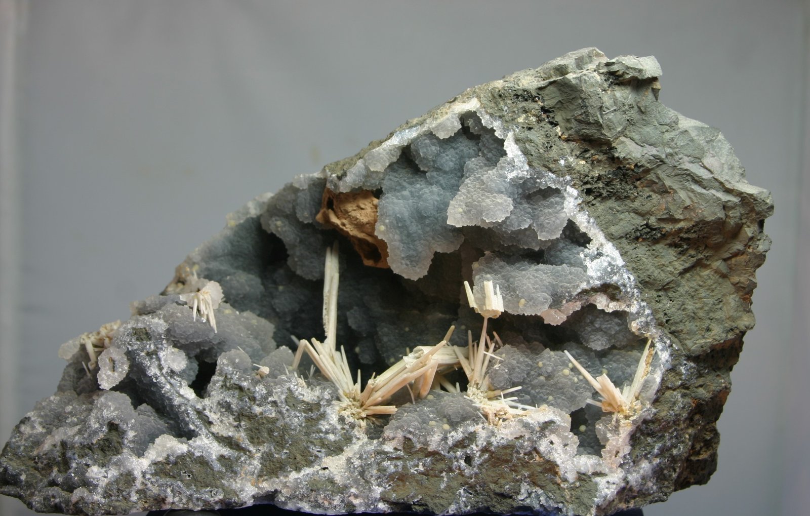 Cuarzo pseudomórdico de Aragonito, Cuarzo (variedad calcedonia)
25 cm
(Autor: Ramon A  Lopez Garcia)