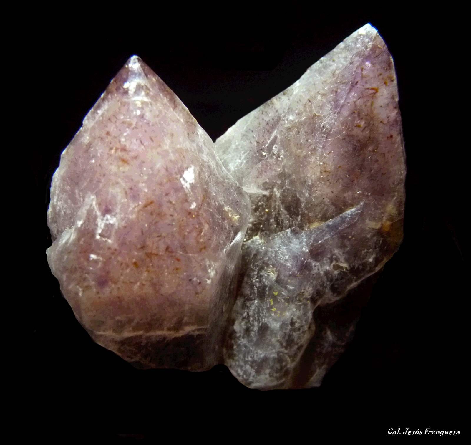 Cuarzo (variedad amatista).
60x50 mm.
(Autor: Jesus Franquesa Baucells)