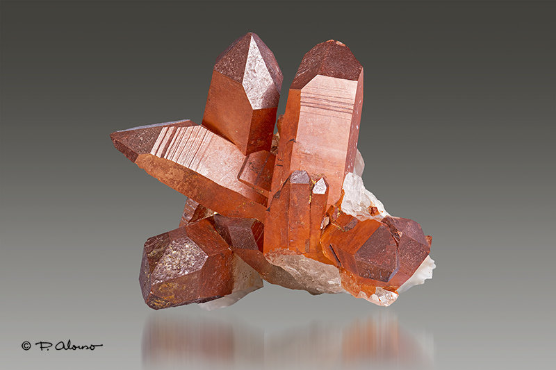 Cuarzo (variedad hematoide)
5cm x 5cm x 5cm
(Autor: Pere Alonso)