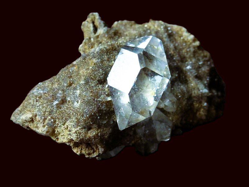 Cuarzo (variedad herkimer), Dolomita
5 x 5 cm.
(Autor: javier ruiz martin)