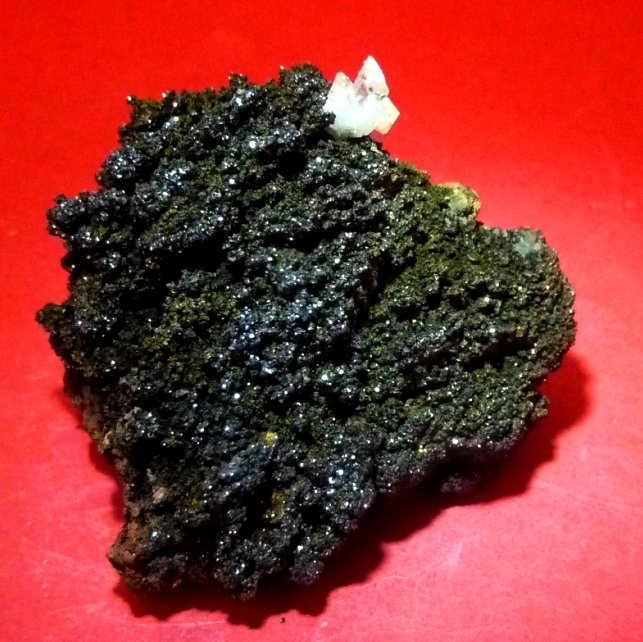 Descloizita y Calcita.
40x30 mm.
(Autor: Jesus Franquesa Baucells)