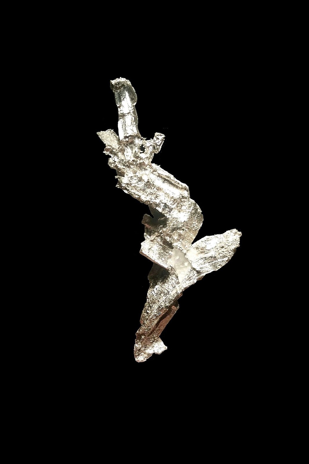 Dyscrasita pseudomorfizando Allargentum con Calcita
5,3x3x1,5 cm.
(Autor: Nacho)