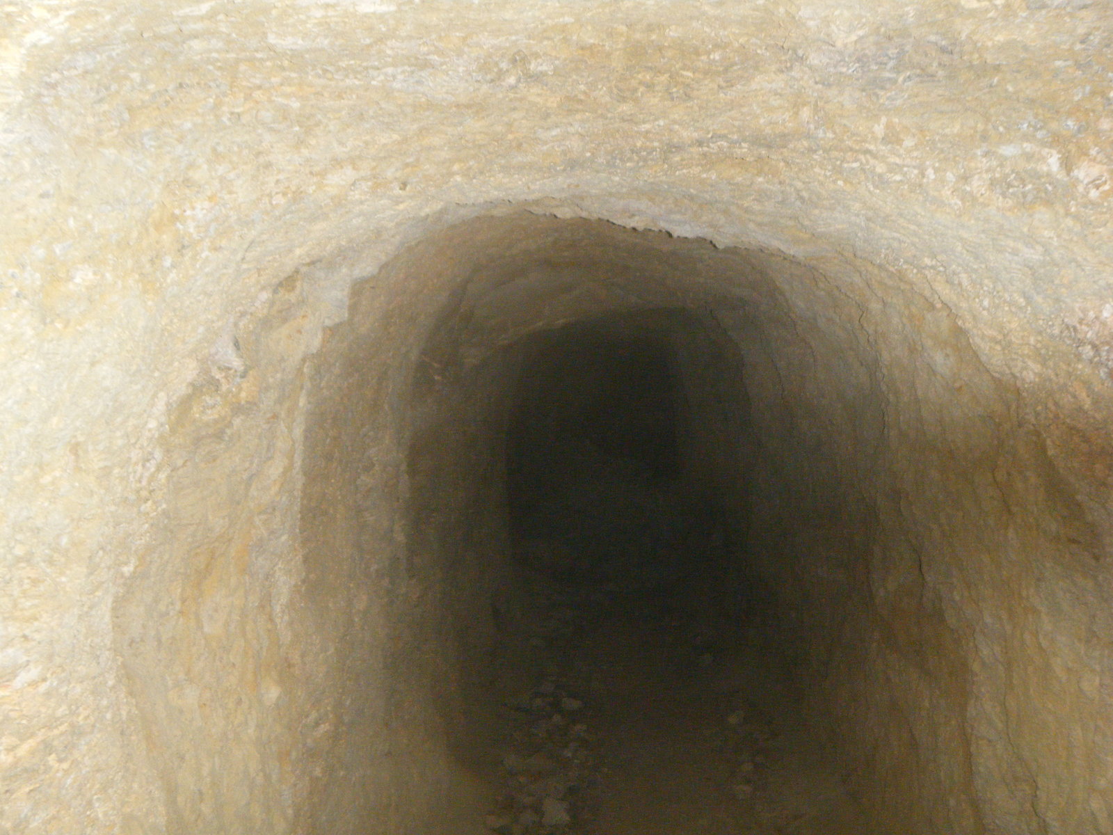 Interior de la mina, la galería pr