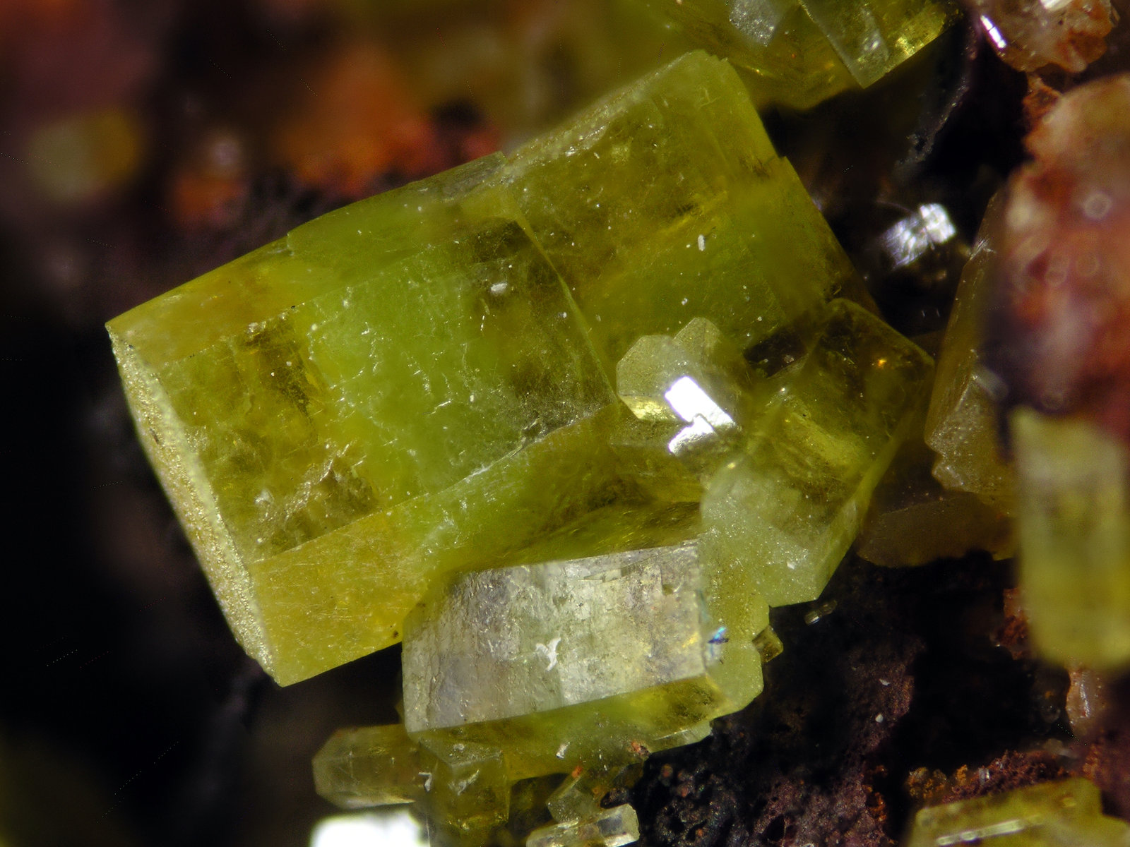 Mimetita
FOV 0.5 cm
(Autor: Cesar M. Salvan)
